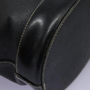 Burberrys Shoulder Bag Leather Black Gold Auth bs23277-16