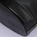 Burberrys Shoulder Bag Leather Black Gold Auth bs23277-17