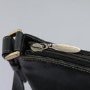 Burberrys Shoulder Bag Leather Black Gold Auth bs23277-11