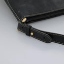 Burberrys Shoulder Bag Leather Black Gold Auth bs23277-8