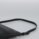 Burberrys Shoulder Bag Leather Black Gold Auth bs23277-14
