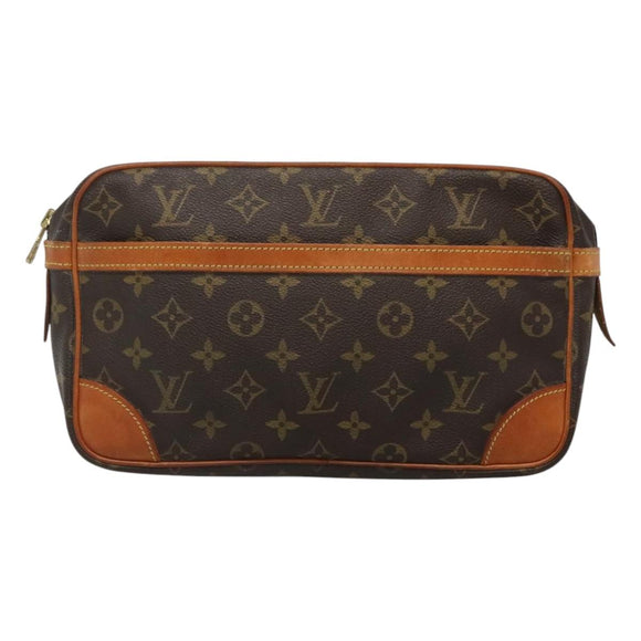 LOUIS VUITTON Monogram Compiegne 28 Clutch Bag M51845 LV Auth bs23284