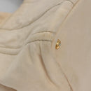 PRADA Canapa MM Hand Bag Canvas Beige Gold Auth bs23301-9