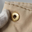 PRADA Canapa MM Hand Bag Canvas Beige Gold Auth bs23301-10