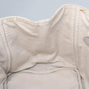 PRADA Canapa MM Hand Bag Canvas Beige Gold Auth bs23301-19