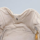 PRADA Canapa MM Hand Bag Canvas Beige Gold Auth bs23301-20