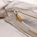 PRADA Canapa MM Hand Bag Canvas Beige Gold Auth bs23301-21