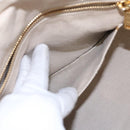 PRADA Canapa MM Hand Bag Canvas Beige Gold Auth bs23301-23