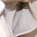 PRADA Canapa MM Hand Bag Canvas Beige Gold Auth bs23301-25