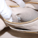 PRADA Canapa MM Hand Bag Canvas Beige Gold Auth bs23301-12