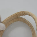 PRADA Canapa MM Hand Bag Canvas Beige Gold Auth bs23301-8