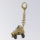 CHANEL Roller Skates Charm metal Gold CC Auth bs23306A-2