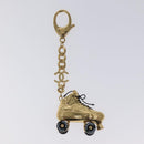 CHANEL Roller Skates Charm metal Gold CC Auth bs23306A-3