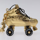 CHANEL Roller Skates Charm metal Gold CC Auth bs23306A-7