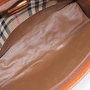 Burberrys Clutch Bag Leather Brown Auth bs23316-11
