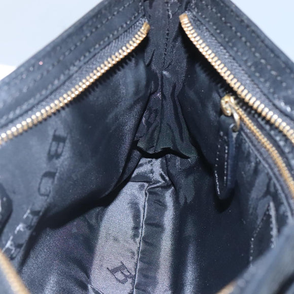 BURBERRY Shoulder Bag Leather Black Auth bs23319