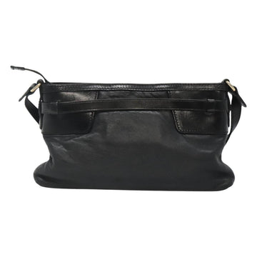 BURBERRY Shoulder Bag Leather Black Auth bs23319 - 0