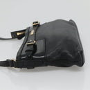 BURBERRY Shoulder Bag Leather Black Auth bs23319-4