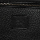 Burberrys Clutch Bag Leather Black Auth bs23321-17