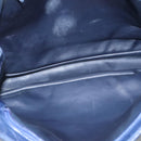 BALLY Shoulder Bag Leather Navy Gold Auth bs23323-11