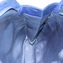 BALLY Shoulder Bag Leather Navy Gold Auth bs23323-19