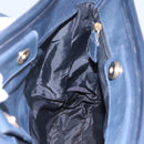 CELINE Tote Bag Nylon Navy Gold Auth bs23326-19