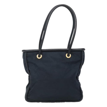 CELINE Tote Bag Nylon Navy Gold Auth bs23326 - 0