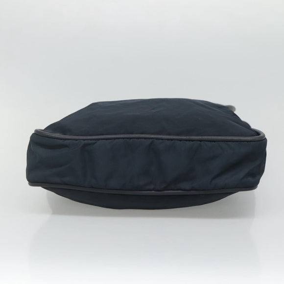 CELINE Tote Bag Nylon Navy Gold Auth bs23326