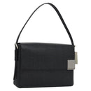 GIVENCHY Shoulder Bag PVC Black Silver Auth bs23328-1
