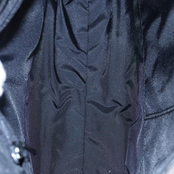 GIVENCHY Shoulder Bag PVC Black Silver Auth bs23328