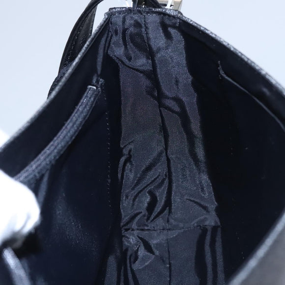 GIVENCHY Shoulder Bag PVC Black Silver Auth bs23328