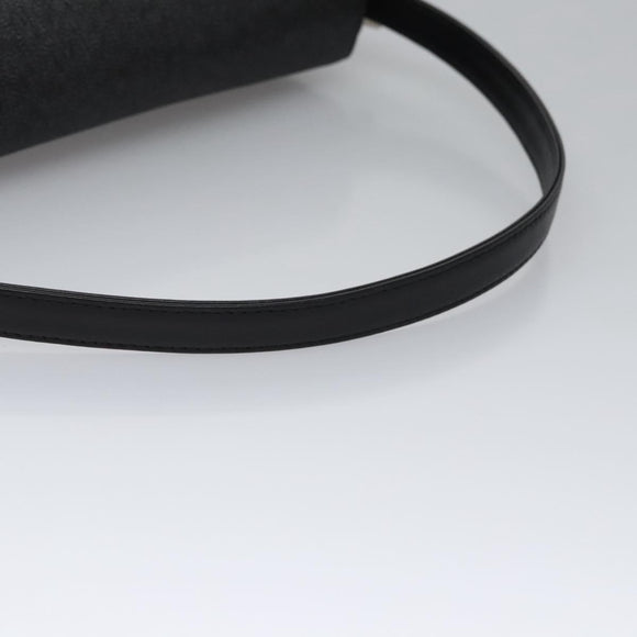 GIVENCHY Shoulder Bag PVC Black Silver Auth bs23328