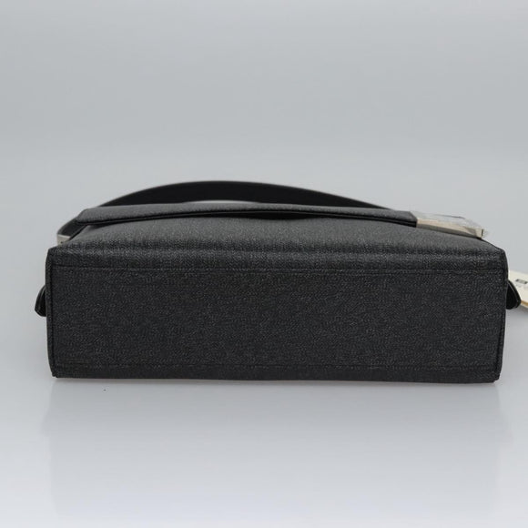 GIVENCHY Shoulder Bag PVC Black Silver Auth bs23328