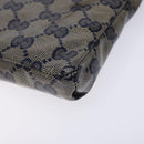 GUCCI GG Crystal Sherry Line Waist bag Gold Red Navy 28566 Auth bs23332-12