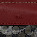 GUCCI GG Crystal Sherry Line Waist bag Gold Red Navy 28566 Auth bs23332-17