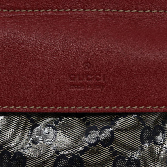 GUCCI GG Crystal Sherry Line Waist bag Gold Red Navy 28566 Auth bs23332