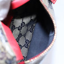 GUCCI GG Crystal Sherry Line Waist bag Gold Red Navy 28566 Auth bs23332-23