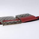 GUCCI GG Crystal Sherry Line Waist bag Gold Red Navy 28566 Auth bs23332-6