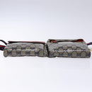 GUCCI GG Crystal Sherry Line Waist bag Gold Red Navy 28566 Auth bs23332-9