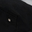 Salvatore Ferragamo Gancini Shoulder Bag Canvas Black Silver Auth bs23336-14