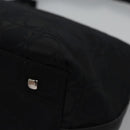 Salvatore Ferragamo Gancini Shoulder Bag Canvas Black Silver Auth bs23336-13