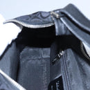 Salvatore Ferragamo Gancini Shoulder Bag Canvas Black Silver Auth bs23336-18