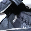 Salvatore Ferragamo Gancini Shoulder Bag Canvas Black Silver Auth bs23336-19