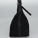 Salvatore Ferragamo Gancini Shoulder Bag Canvas Black Silver Auth bs23336-5