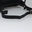 Salvatore Ferragamo Gancini Shoulder Bag Canvas Black Silver Auth bs23336-7