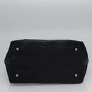 Salvatore Ferragamo Gancini Shoulder Bag Canvas Black Silver Auth bs23336-5