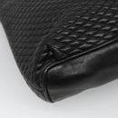 BALLY Quilted Chain Shoulder Bag Leather Black Gold Auth bs23339-16