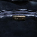 BALLY Quilted Chain Shoulder Bag Leather Black Gold Auth bs23339-15