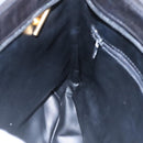 BALLY Quilted Chain Shoulder Bag Leather Black Gold Auth bs23339-18