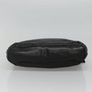 BALLY Quilted Chain Shoulder Bag Leather Black Gold Auth bs23339-9